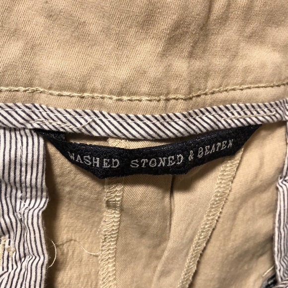 Washed Stoned and Beaten Swordfish shorts. - Picture 3 of 4